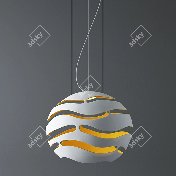 EcoLume Organic Floor Lamp 3D model image 1