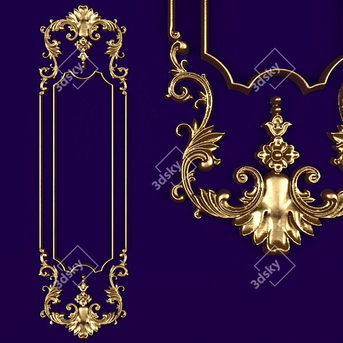 Stucco Ornamental Pattern 3D model image 1