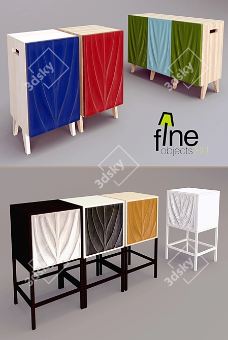 Bio Fineobjects: Stylish Storage Solutions 3D model image 2