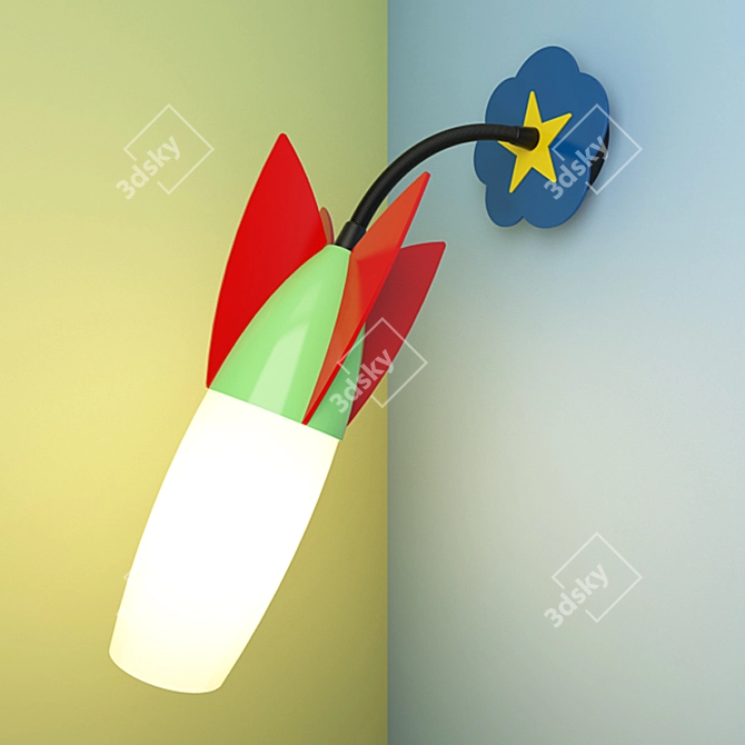 Eglo 88997: Fun and Bright Wall Lamp 3D model image 1