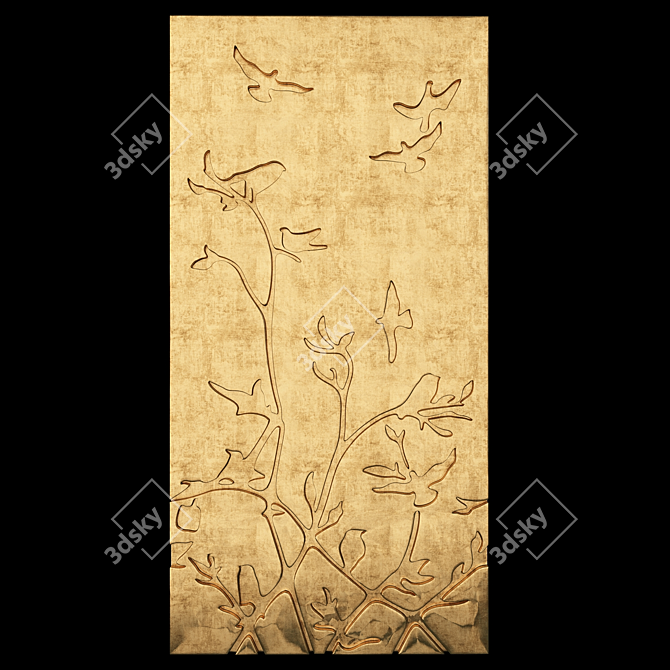 3DPanel: Exquisite Decorative Elegance 3D model image 1