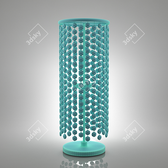 Elegant Crystal Table Lamp 3D model image 3