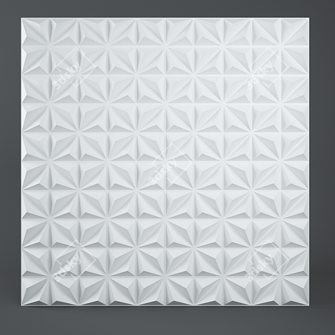 Luxury Diamond 3D Wall Panel 3D model image 1