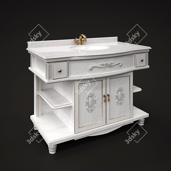 Bellezza Aurora Vanity Sink 3D model image 1