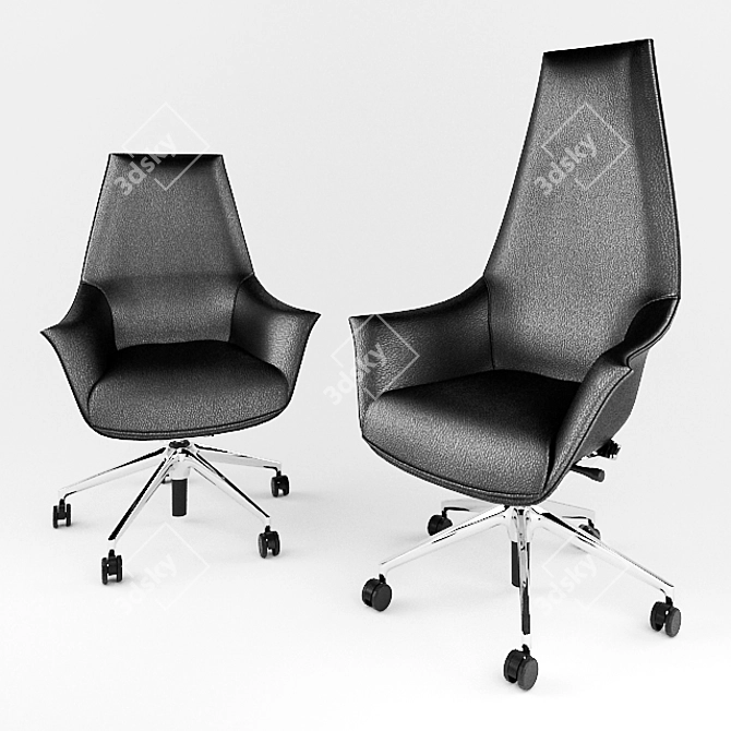 Elegant Kimera Chairs: Style & Comfort 3D model image 1