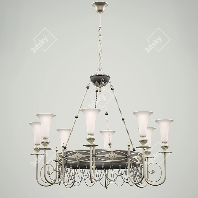 Florence Chiaro Chandelier: German Elegance 3D model image 1