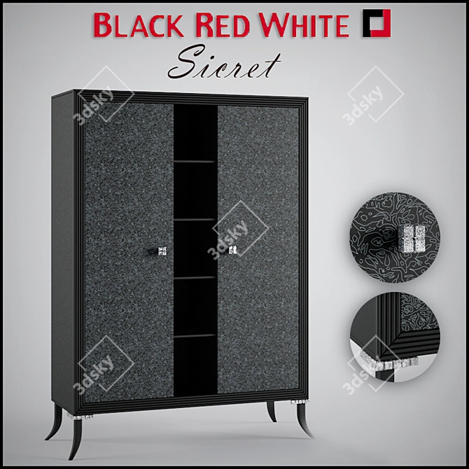 Elegant BRW Sicret Wardrobe 3D model image 1