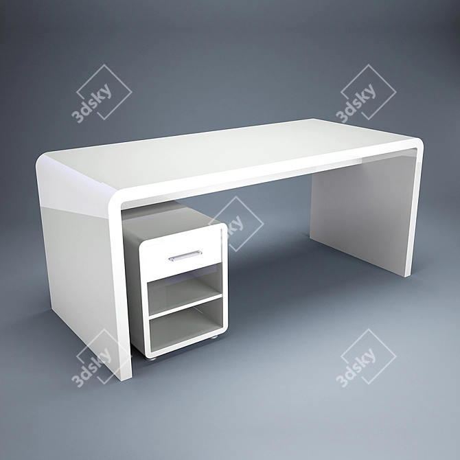 Elegant Royal Table 3D model image 1