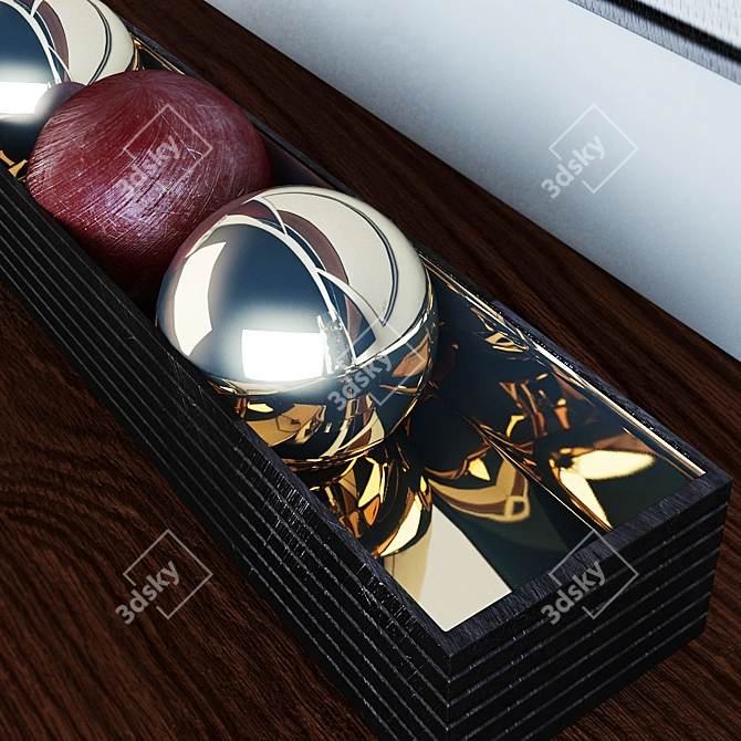 Rustic Modern Decor Set 3D model image 3