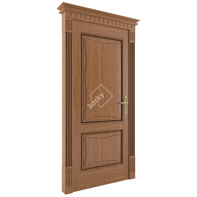 Elegant Italian Legend Door 3D model image 1