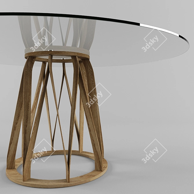 Twisted Strength: Miniforms Acco Table 3D model image 2