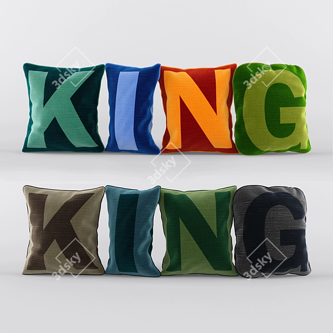 Ultimate King-size Pillows 3D model image 1