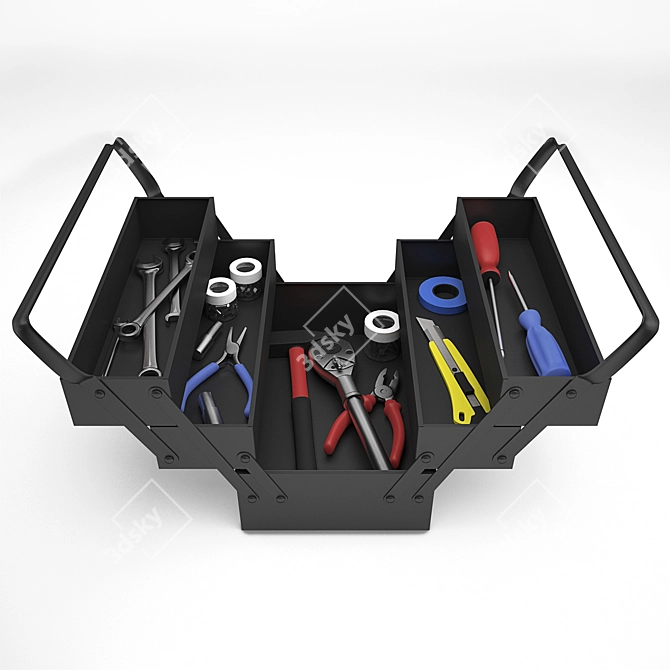 All-In-One Steel Tool Set 3D model image 1