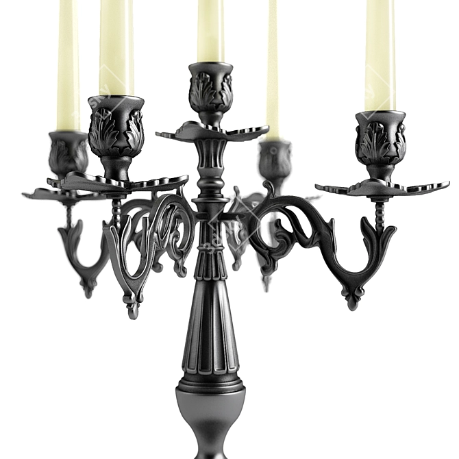 Elegant Candelabrum: V-Ray & Corona Compatible 3D model image 2