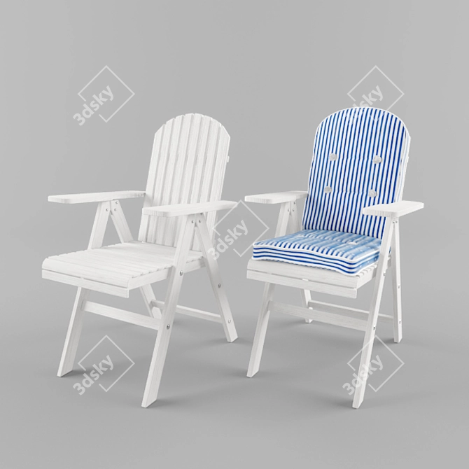 Classic New England Outdoor Seating 3D model image 2