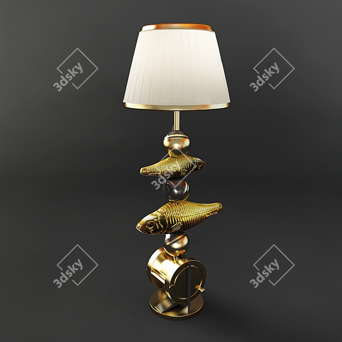 Title: IlluminaLite Reading Lamp 3D model image 1