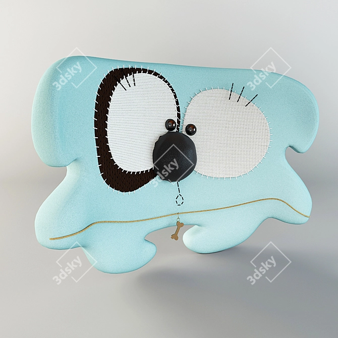 Funny Dog Soft Toy | Decorative Plush 3D model image 1