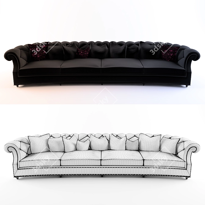 Luxurious McQueen Sofa by Christopher Guy 3D model image 1