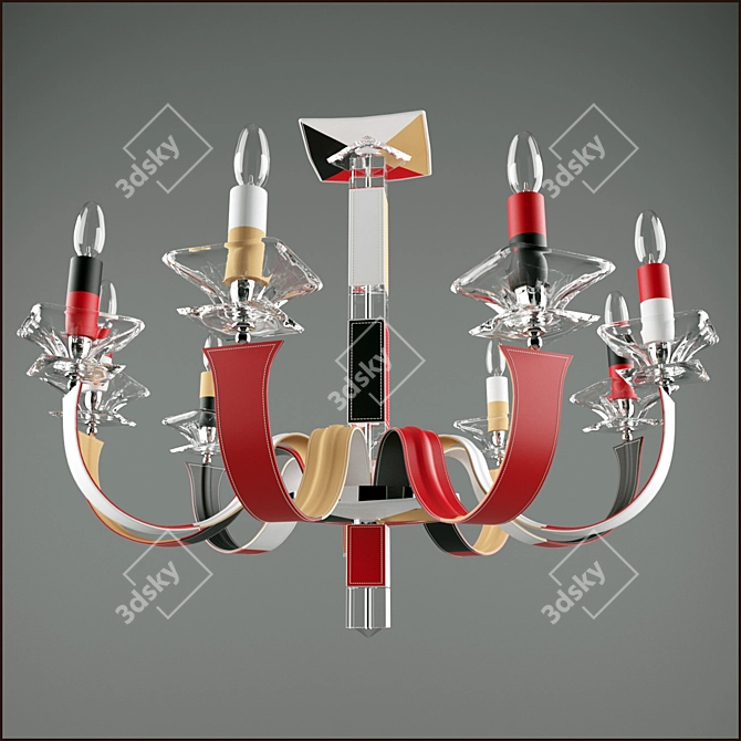 Milan-inspired Modern Chandelier 3D model image 1