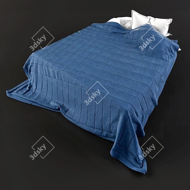 Cozy Dream Bed Set 3D model image 1