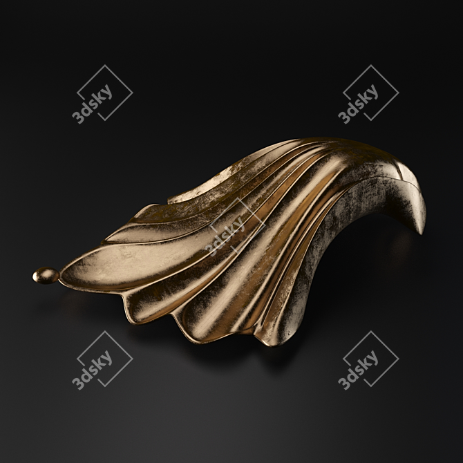 Sleek Furniture Handle 3D model image 1