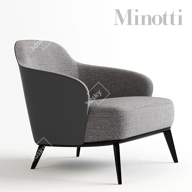 Italian Elegance: Minotti Leslie 3D model image 1