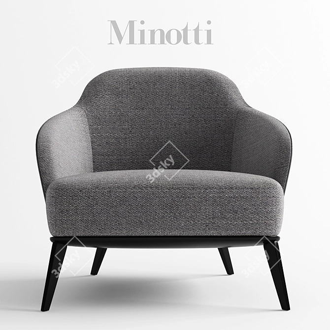 Italian Elegance: Minotti Leslie 3D model image 2