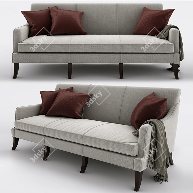 Sleek Sofa for Modern Homes 3D model image 1