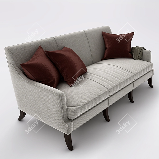 Sleek Sofa for Modern Homes 3D model image 2