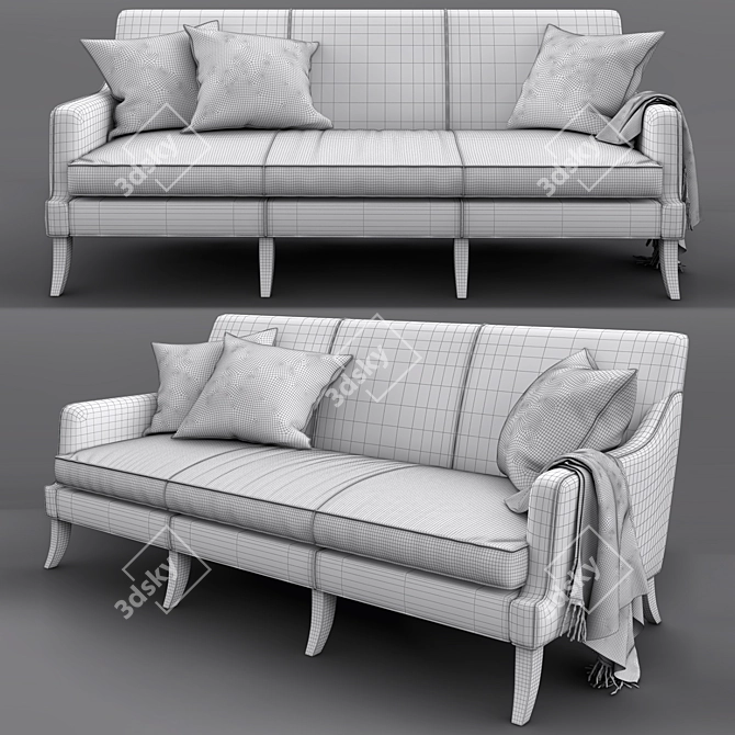 Sleek Sofa for Modern Homes 3D model image 3