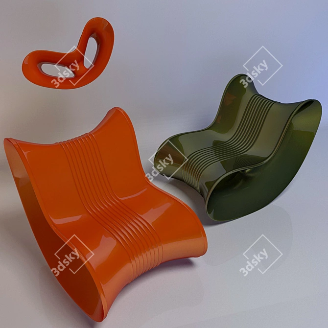 Futuristic Relaxation Rocker 3D model image 1