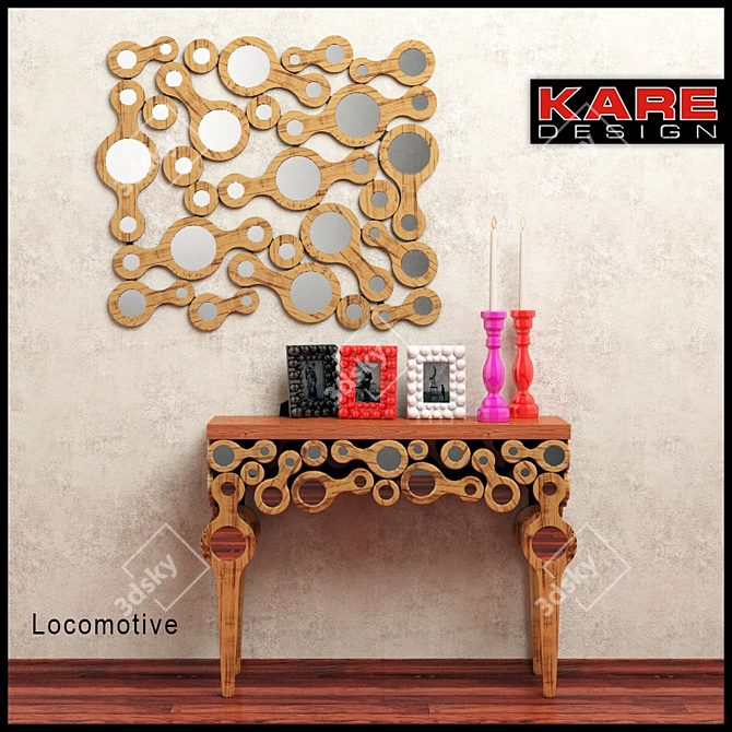 Kare Lokomotive Console Set 3D model image 1