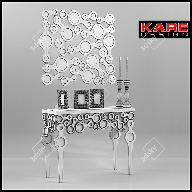 Kare Lokomotive Console Set 3D model image 3