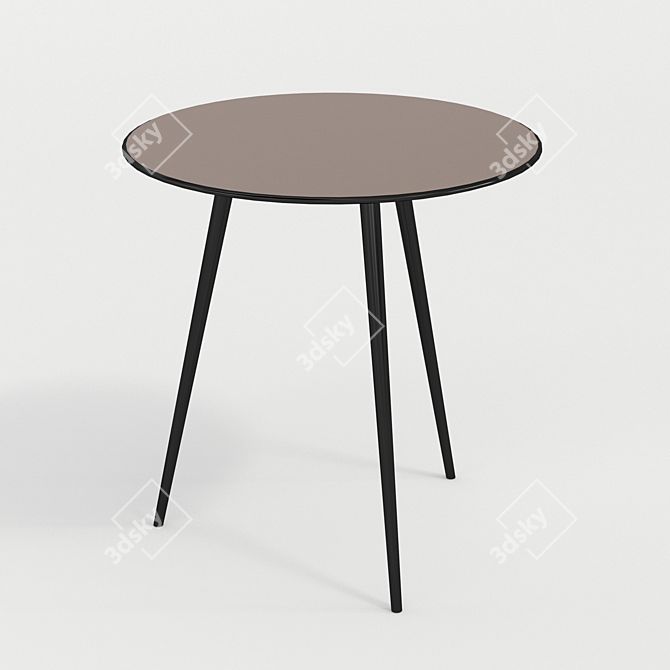 Sputnik Round Dining Table 3D model image 1