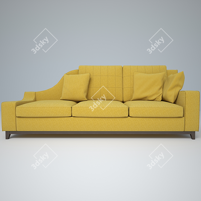 Modern Dormeuse Couch Bed by BEDDING 3D model image 1