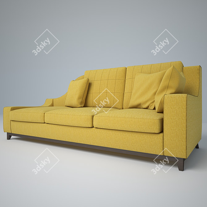 Modern Dormeuse Couch Bed by BEDDING 3D model image 2