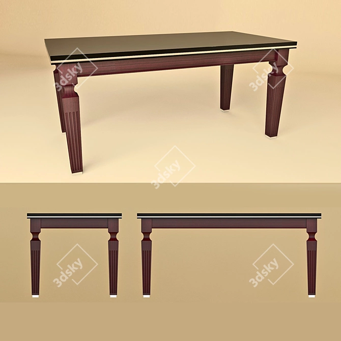 Scavolini Grand Relais Dining Table 3D model image 2