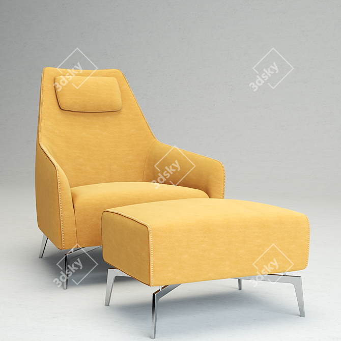 Modern Carol Sofa: Stylish & Comfortable 3D model image 2