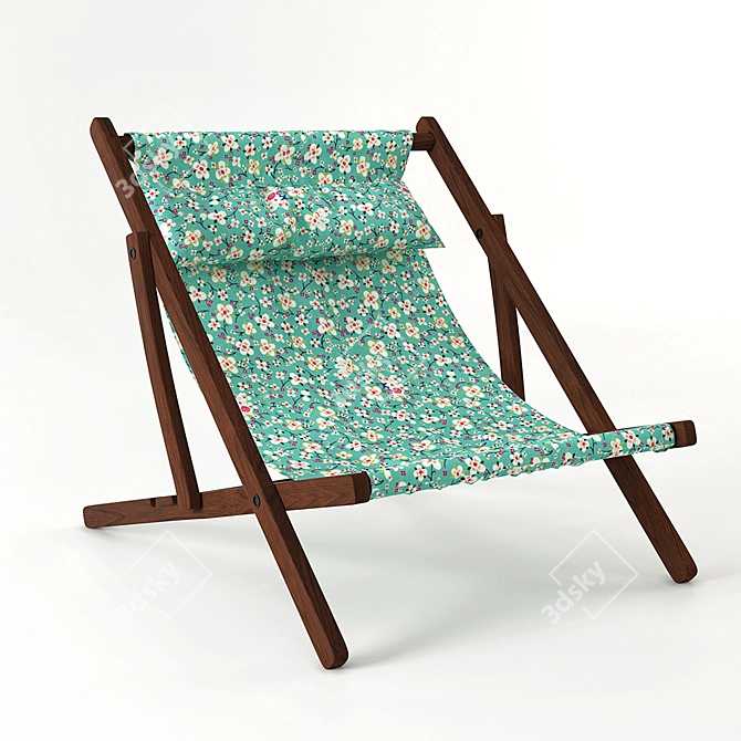 Relaxation at its Finest: Deck Chair 3D model image 1