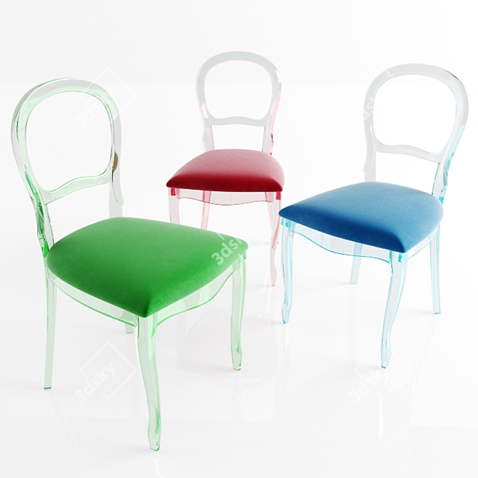 Elegant Classic Chair 3D model image 1