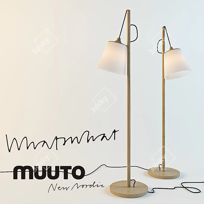 Muuto PULL Nordic Playful Lamp 3D model image 1
