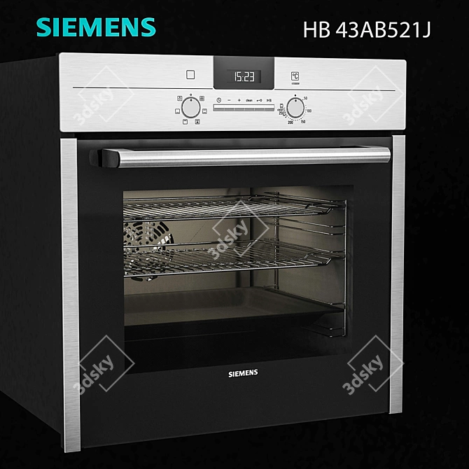 Siemens 60cm Built-in Oven 3D model image 1