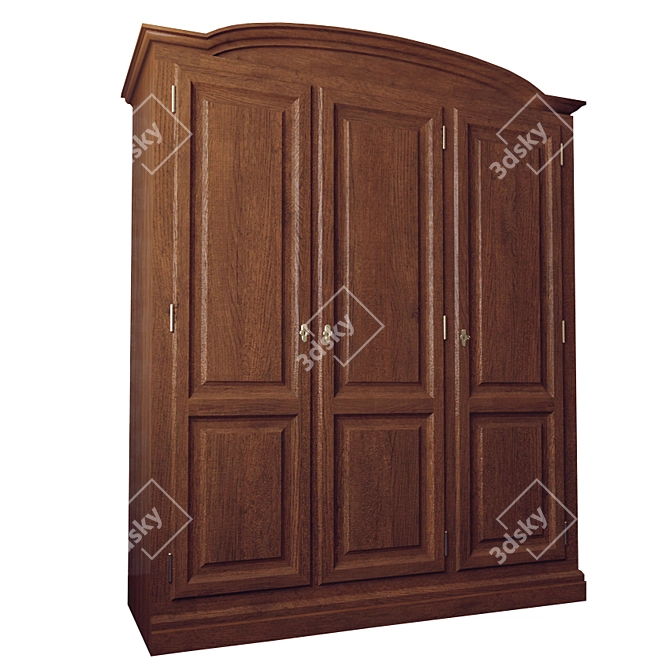 Langris Art.2906 Wardrobe: Elegant Storage Solution 3D model image 1