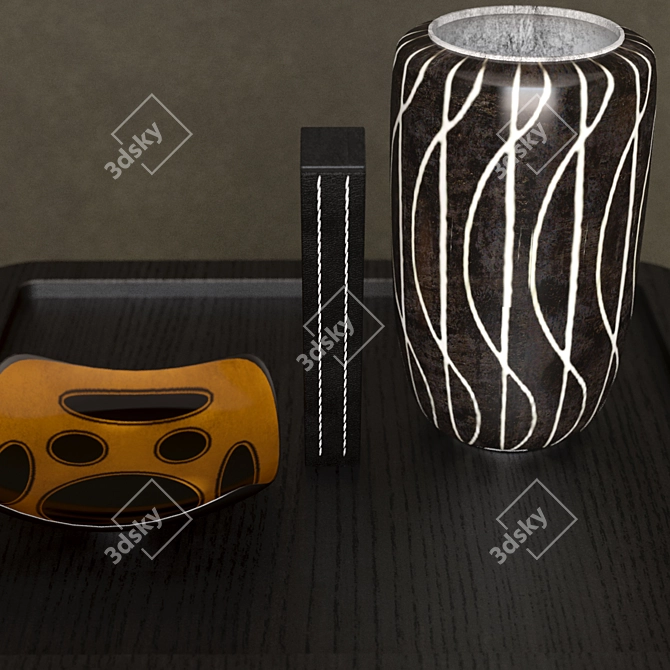 Modern Potocco Paco Side Table 3D model image 2