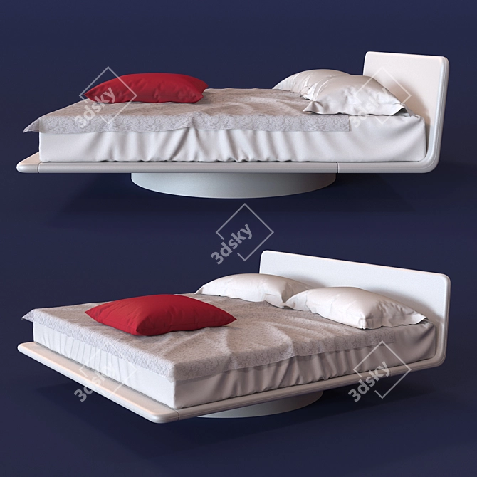 Elegant Bonaldo Giotto Bed 3D model image 1