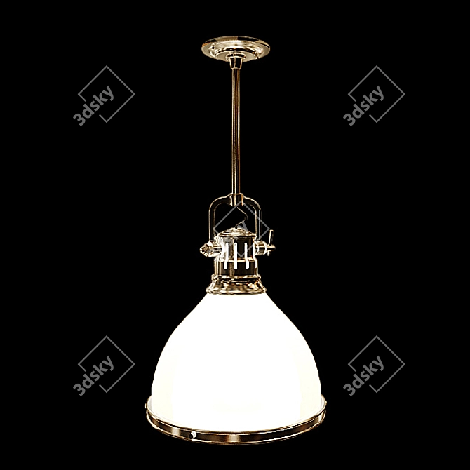 Elegant Hudson Valley Randolph Pendant 3D model image 2