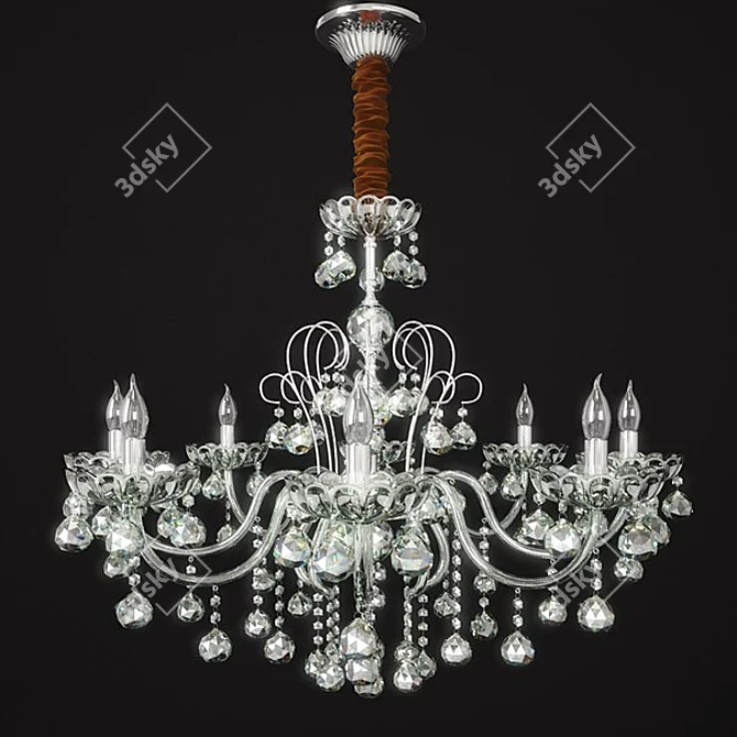 Title: Elephant Collection Chandelier - W8316-08 3D model image 1