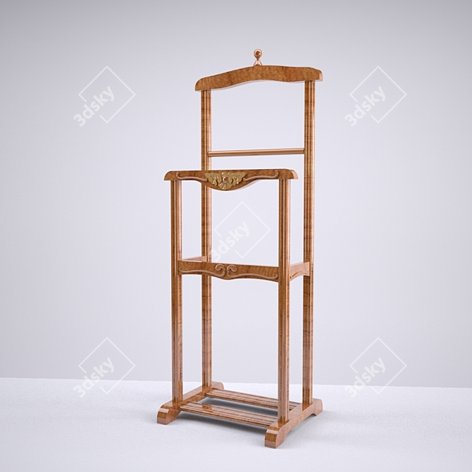 Elegant Suit Stand 3D model image 2