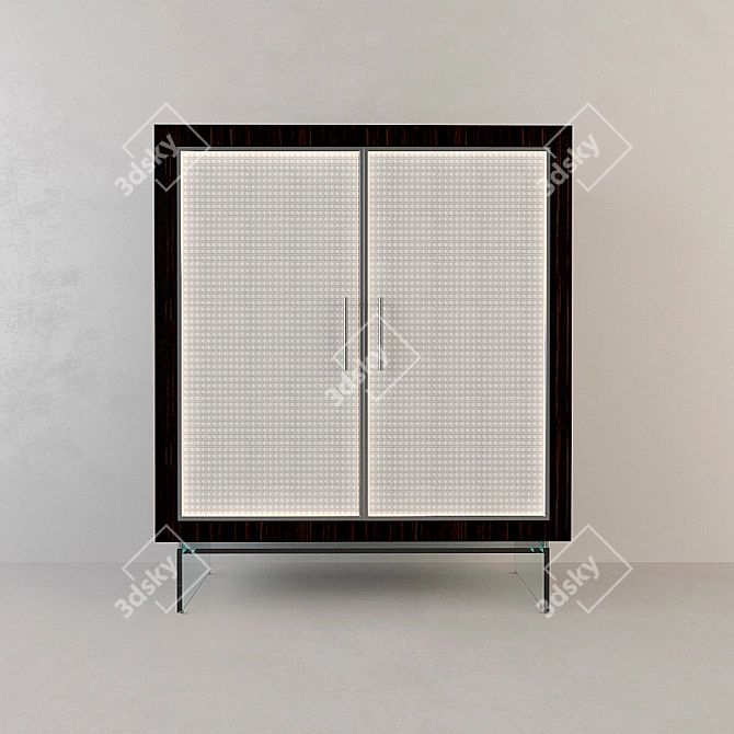 Elegant CA 'D'ORO Storage Cabinet 3D model image 1