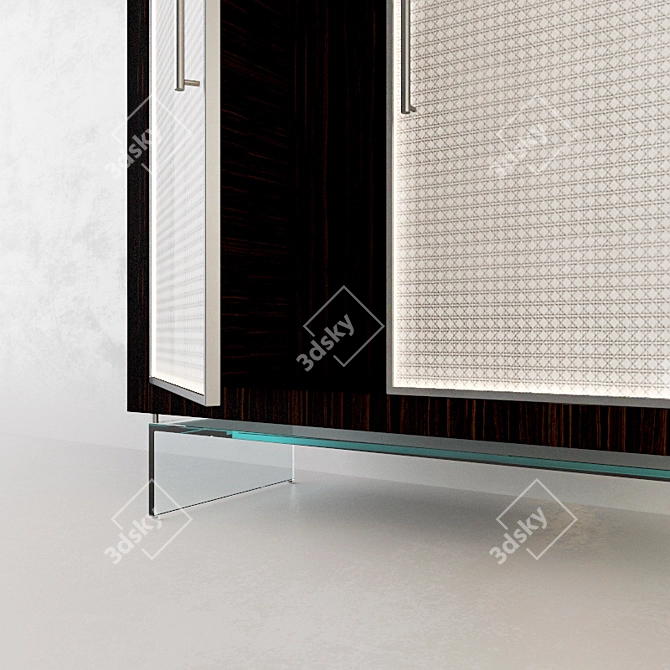 Elegant CA 'D'ORO Storage Cabinet 3D model image 2